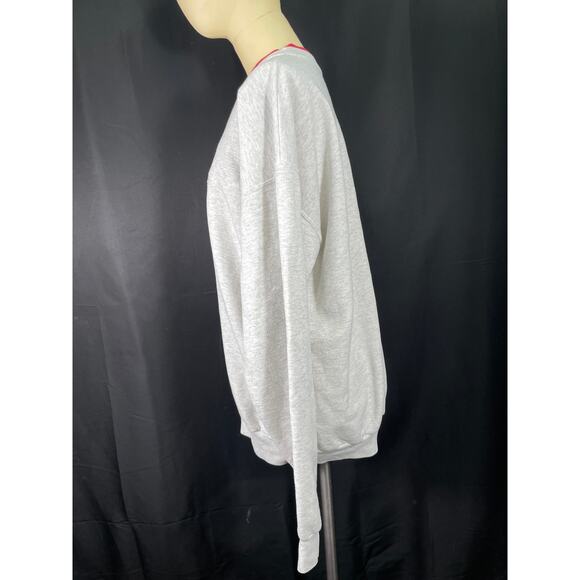 Vintage Holiday Crewneck Sweatshirt, Snowmen Sledding, Adorable Christmas Top - Picture 5 of 6